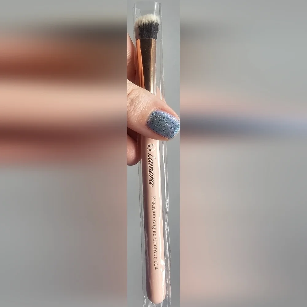 Lamora Pro Face Contour Brush Set Of 5 Contouring Sculpting & Highlighting Pink